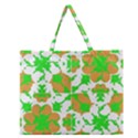 Graphic Floral Seamless Pattern Mosaic Zipper Large Tote Bag View1