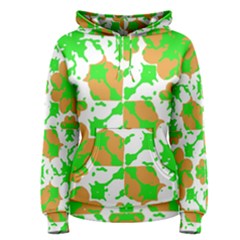 Graphic Floral Seamless Pattern Mosaic Women s Pullover Hoodie