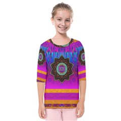 Air And Stars Global With Some Guitars Pop Art Kids  Quarter Sleeve Raglan Tee