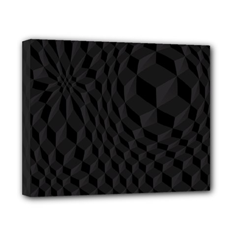 Black Pattern Dark Texture Background Canvas 10  X 8  by Nexatart