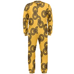 Abstract Shapes Links Design Onepiece Jumpsuit (men)  by Nexatart