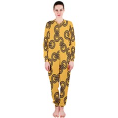 Abstract Shapes Links Design Onepiece Jumpsuit (ladies)  by Nexatart