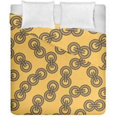 Abstract Shapes Links Design Duvet Cover Double Side (california King Size) by Nexatart