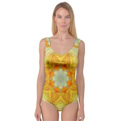 Sunshine Sunny Sun Abstract Yellow Princess Tank Leotard  by Nexatart