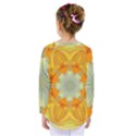 Sunshine Sunny Sun Abstract Yellow Kids  Long Sleeve Tee View2