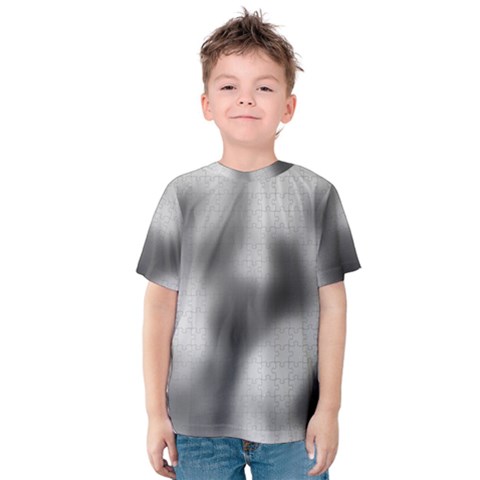 Puzzle Grey Puzzle Piece Drawing Kids  Cotton Tee by Nexatart