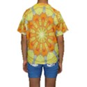 Sunshine Sunny Sun Abstract Yellow Kids  Short Sleeve Swimwear View2