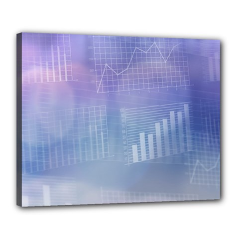 Business Background Blue Corporate Canvas 20  X 16  by Nexatart