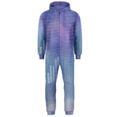 Business Background Blue Corporate Hooded Jumpsuit (men)  by Nexatart