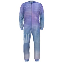 Business Background Blue Corporate Onepiece Jumpsuit (men)  by Nexatart