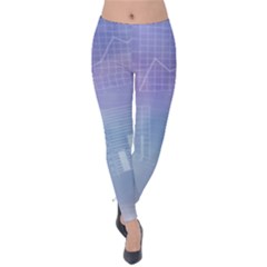 Business Background Blue Corporate Velvet Leggings by Nexatart