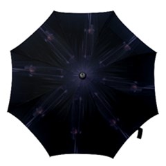 Abstract Dark Stylish Background Hook Handle Umbrellas (Large)