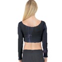 Abstract Dark Stylish Background Long Sleeve Crop Top View2