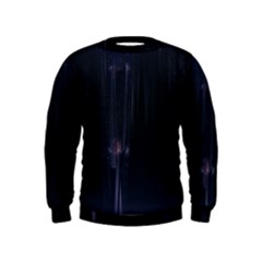 Abstract Dark Stylish Background Kids  Sweatshirt