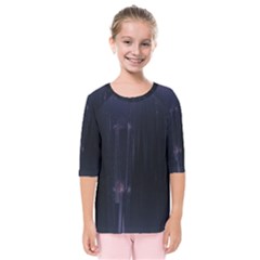 Abstract Dark Stylish Background Kids  Quarter Sleeve Raglan Tee