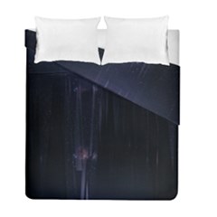 Abstract Dark Stylish Background Duvet Cover Double Side (Full/ Double Size)