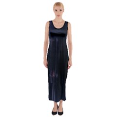 Abstract Dark Stylish Background Fitted Maxi Dress