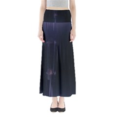 Abstract Dark Stylish Background Maxi Skirts