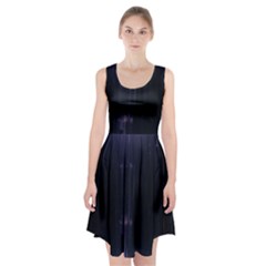 Abstract Dark Stylish Background Racerback Midi Dress