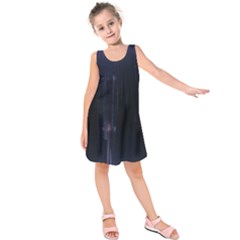 Abstract Dark Stylish Background Kids  Sleeveless Dress by Nexatart