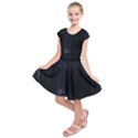 Abstract Dark Stylish Background Kids  Short Sleeve Dress View1