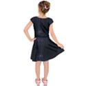 Abstract Dark Stylish Background Kids  Short Sleeve Dress View2