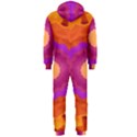 Mandala Orange Pink Bright Hooded Jumpsuit (Men)  View2