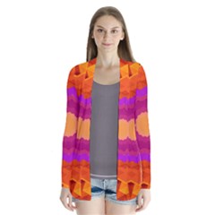 Mandala Orange Pink Bright Cardigans by Nexatart