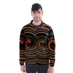 Strudel Spiral Eddy Background Wind Breaker (men) by Nexatart