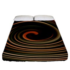 Strudel Spiral Eddy Background Fitted Sheet (king Size) by Nexatart