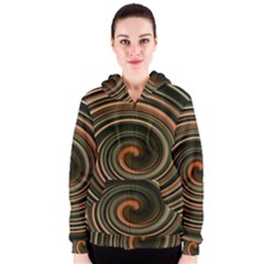 Strudel Spiral Eddy Background Women s Zipper Hoodie by Nexatart