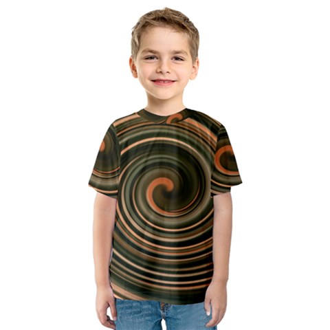 Strudel Spiral Eddy Background Kids  Sport Mesh Tee by Nexatart