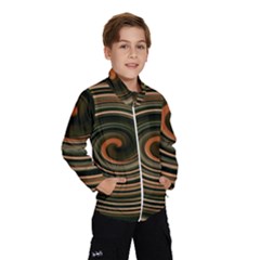 Strudel Spiral Eddy Background Wind Breaker (kids) by Nexatart