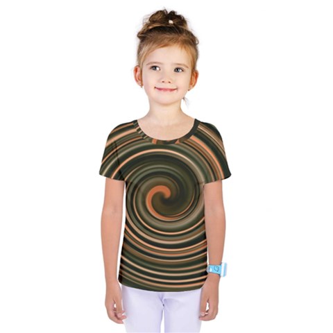 Strudel Spiral Eddy Background Kids  One Piece Tee by Nexatart