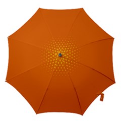 Orange Star Space Hook Handle Umbrellas (small) by Mariart