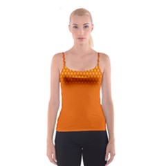 Orange Star Space Spaghetti Strap Top by Mariart