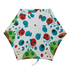 Polka Dot Circle Red Blue Green Mini Folding Umbrellas by Mariart