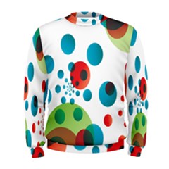 Polka Dot Circle Red Blue Green Men s Sweatshirt by Mariart