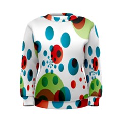 Polka Dot Circle Red Blue Green Women s Sweatshirt by Mariart