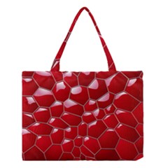 Plaid Iron Red Line Light Medium Tote Bag by Mariart