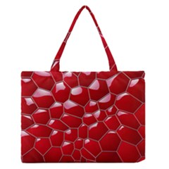 Plaid Iron Red Line Light Medium Zipper Tote Bag by Mariart