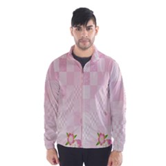 Sakura Flower Floral Pink Star Plaid Wave Chevron Wind Breaker (men) by Mariart