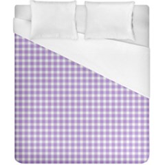 Plaid Purple White Line Duvet Cover (california King Size) by Mariart