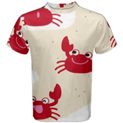 Sand Animals Red Crab Men s Cotton Tee by Mariart