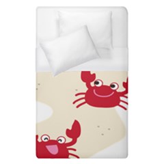 Sand Animals Red Crab Duvet Cover (single Size) by Mariart