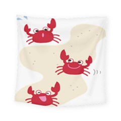 Sand Animals Red Crab Square Tapestry (small) by Mariart