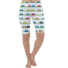 Small Car Red Yellow Blue Orange Black Kids Cropped Leggings  by Mariart