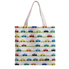 Small Car Red Yellow Blue Orange Black Kids Zipper Grocery Tote Bag by Mariart