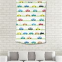 Small Car Red Yellow Blue Orange Black Kids Small Tapestry View2