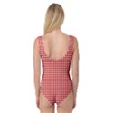 Plaid Red White Line Princess Tank Leotard  View2